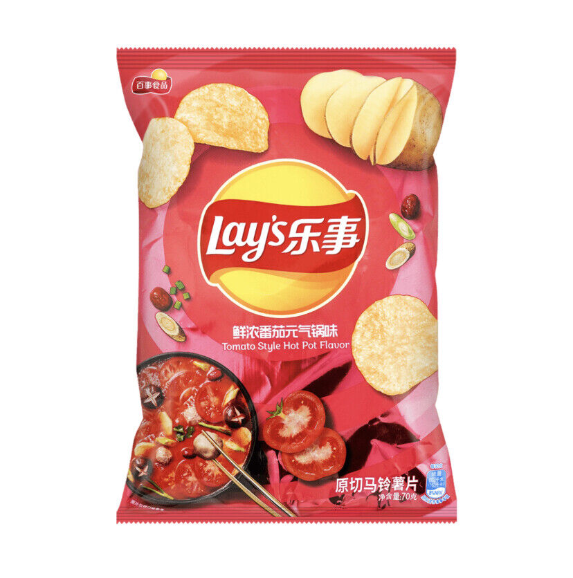 Lays Potato Chips - Tomato Style Hot Pot